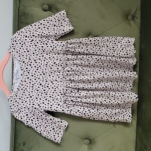 Bailey's Blossoms dress ivory and black 12-18 months